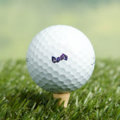 Balles De Golf Nom de Cody Nébuleuse Bleue, (T-shirt Insitu)