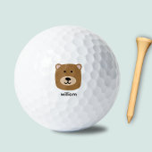 Balles De Golf Nom de l'ours Brown