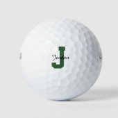 Balles De Golf Nom de script et initiales personnalisables Annive (Devant)