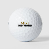 Balles De Golf Nom des golfeurs simples et minimes (Devant)