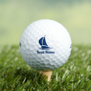 Balles De Golf Nom du bateau personnalisé logo nautique