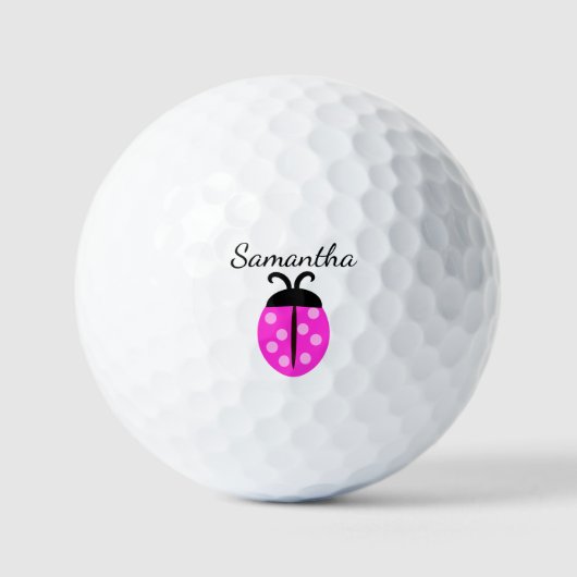 Balles De Golf Nom du bug rose (Recto)