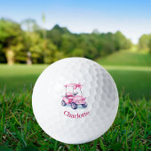 Balles De Golf Nom du chariot rose