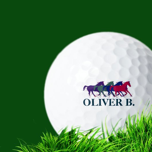 Balles De Golf Nom du cheval Logo Golf Balls