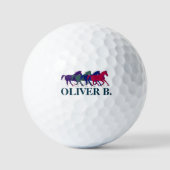 Balles De Golf Nom du cheval Logo Golf Balls (Recto)