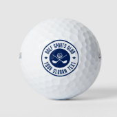 Balles De Golf Nom du club de loisirs Navy BlueGolf (Devant)