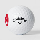 Balles De Golf Nom du joueur sur le logo RED vieilli (Logo)