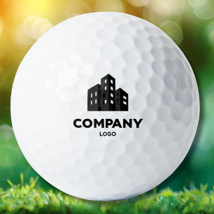 Balles De Golf Nom du logo de l'entreprise minimaliste pour emplo