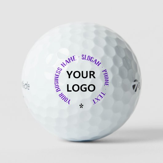 Balles De Golf Nom du logo personnalisé Slogan Stamps Golf Balls  (Recto)