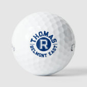 Balles De Golf Nom et équipe personnalisés du monogramme de sport (Recto)