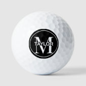 Balles De Golf Nom et monogramme personnalisés (Recto)