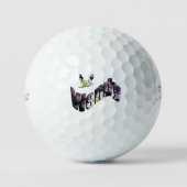 Balles De Golf Nom floral Wendy, (Recto)