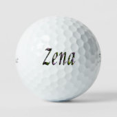 Balles De Golf Nom floral Zena (Recto)