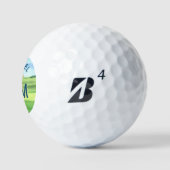 Balles De Golf Nom Golfeur personnalisé Monogramme 3D (Logo)