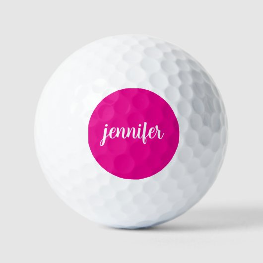 Balles De Golf Nom initial de script de calligraphie Monogramme r (Recto)