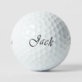 Balles De Golf Nom Jack étoilé, (Recto)