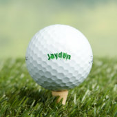 Balles De Golf Nom Jayden Vert, (T-shirt Insitu)