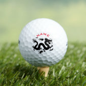 BALLES DE GOLF NOM PERSONNALISABLE CHINOIS DRAGON GOLF BALL (T-shirt Insitu)