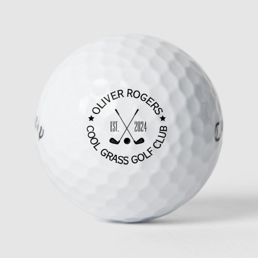 Balles De Golf Nom personnalisable Golf Club Ball (Devant)