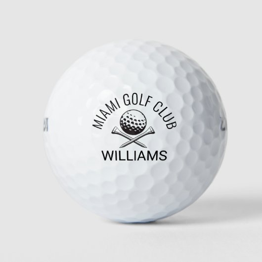 Balles De Golf nom personnalisé (Devant)
