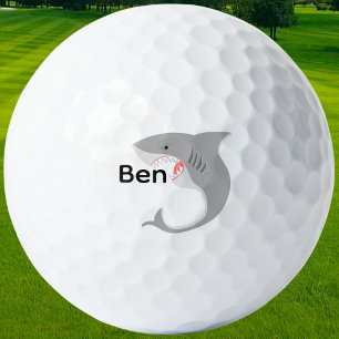 Balles De Golf Nom personnalisé de requin mangeur