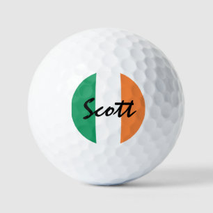 Balles De Golf Nom personnalisé du drapeau irlandais va gbcnt