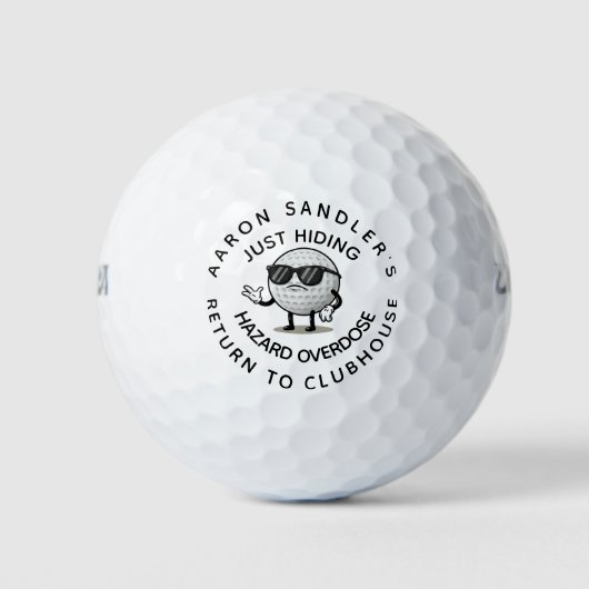 Balles De Golf Nom personnalisé Funny Lost Balls Cool tendance (Devant)