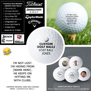 Balles De Golf Nom personnalisé Funny Lost Golf Ball Plaisanterie