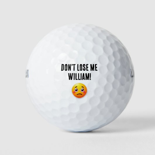 Balles De Golf Nom personnalisé Funny Lost Golf Balls (Devant)