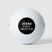 Balles De Golf Nom personnalisé Golf Meister Quote (Devant)
