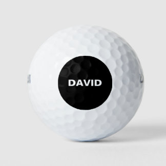 Balles De Golf Nom personnalisé ou logo minimaliste