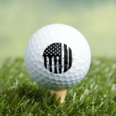 Balles De Golf Nom personnalisé Retro American Flag Golf Cadeau (T-shirt Insitu)