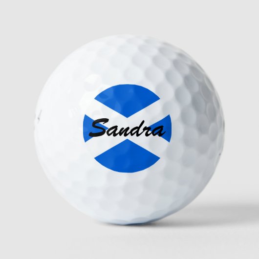 Balles De Golf Nom personnalisé Scottish Flag be6 gbt (Devant)