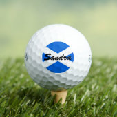 Balles De Golf Nom personnalisé Scottish Flag css gbcnt (T-shirt Insitu)