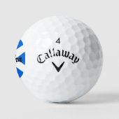 Balles De Golf Nom personnalisé Scottish Flag css gbcnt (Logo)