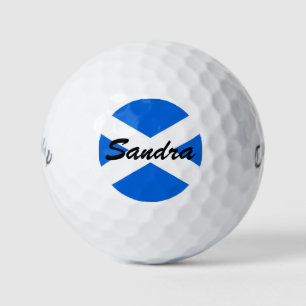 Balles De Golf Nom personnalisé Scottish Flag cwb gbt
