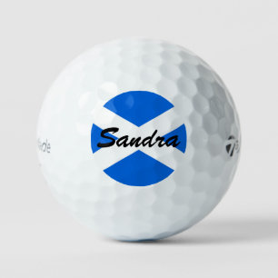 Balles De Golf Nom personnalisé Scottish Flag tmtp5 gbcn