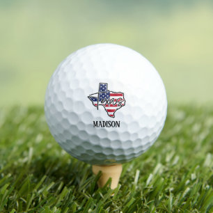 Balles De Golf Nom personnalisé Texas