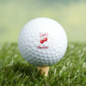 Balles De Golf Nom rose arc cerise (T-shirt Insitu)