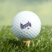 Balles De Golf Nom Ursula floral (T-shirt Insitu)