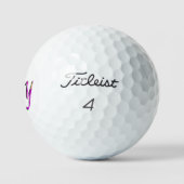 Balles De Golf Nom Zoey floral (Logo)