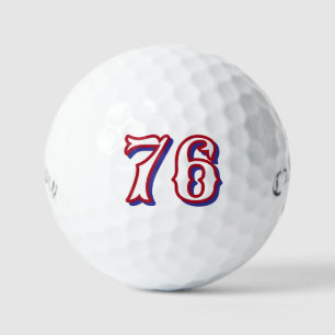 Balles De Golf Nombre personnalisé Boules de golf, Retro 1776 USA