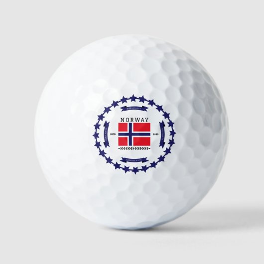 Balles De Golf Norvège (Recto)