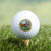 Balles De Golf Norwood Massachusetts Town Golfballs (T-shirt Insitu)