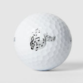 Balles De Golf Notes de musique fantaisie (Devant)
