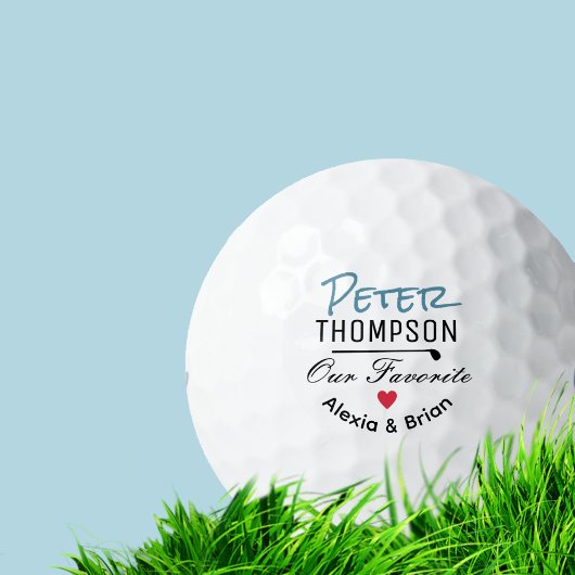 Balles De Golf Notre Favori. On t'aime papa