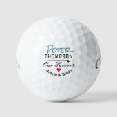 Balles De Golf Notre Favori. On t'aime papa (Recto)