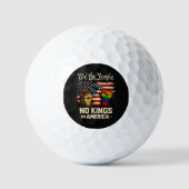 Balles De Golf Nous Le Peuple Pas De Rois En Amérique (Recto)