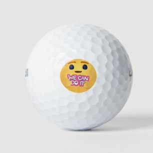 Balles De Golf Nous pouvons le faire soin Emojis