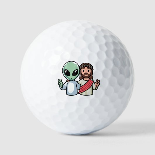 Balles De Golf Nous venons en paix (Recto)